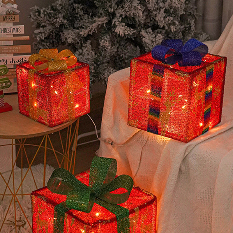Square Christmas Gift Box Floor Lamp