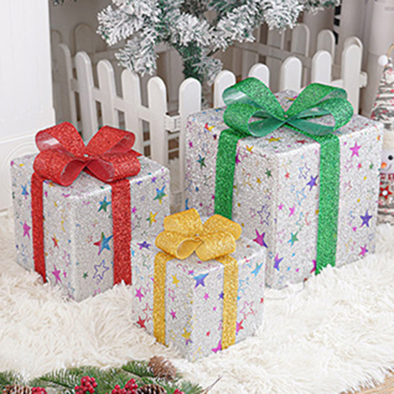 Square Christmas Gift Box Floor Lamp