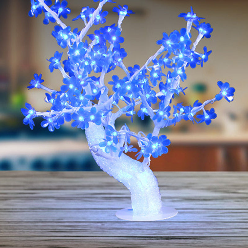 Simulation Tree Flower Petal Table Lamp