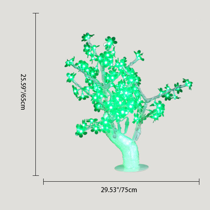 Simulation Tree Flower Petal Table Lamp