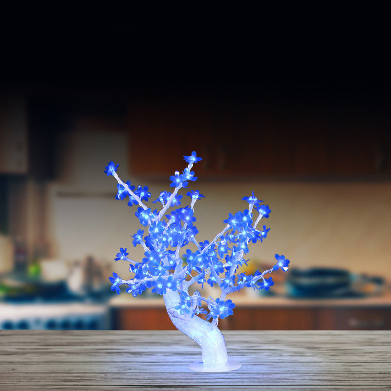 Simulation Tree Flower Petal Table Lamp
