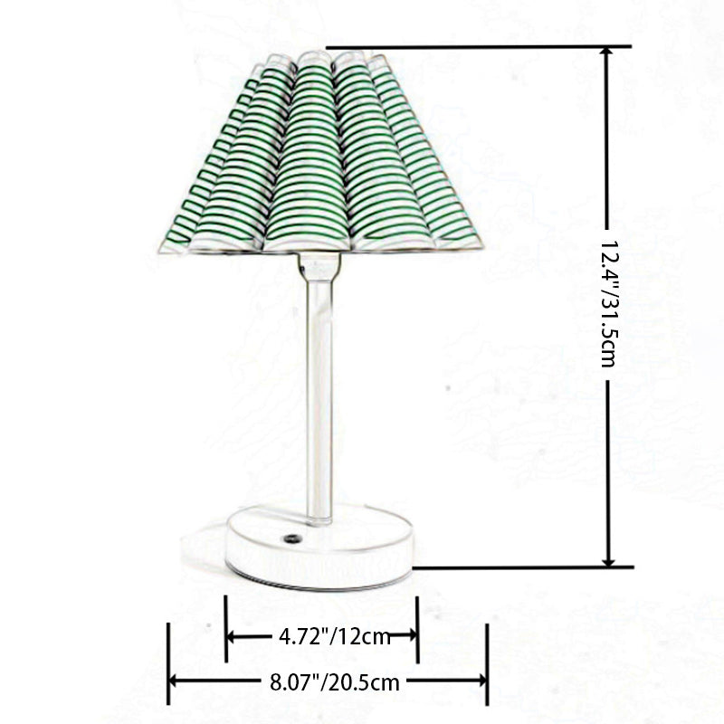 Round Petal Shaped Stem Table Lamp