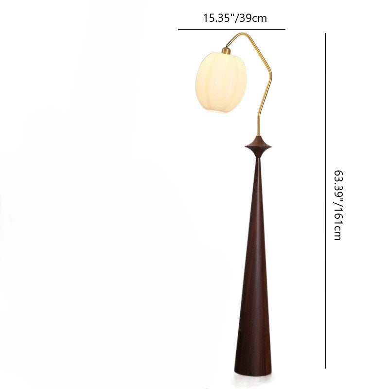 Round Table Bent Long Floor Lamp
