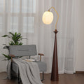 Round Table Bent Long Floor Lamp