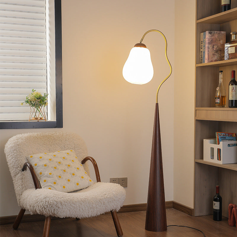 Round Table Bent Long Floor Lamp