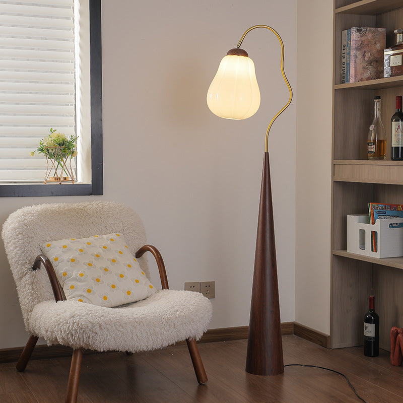 Round Table Bent Long Floor Lamp