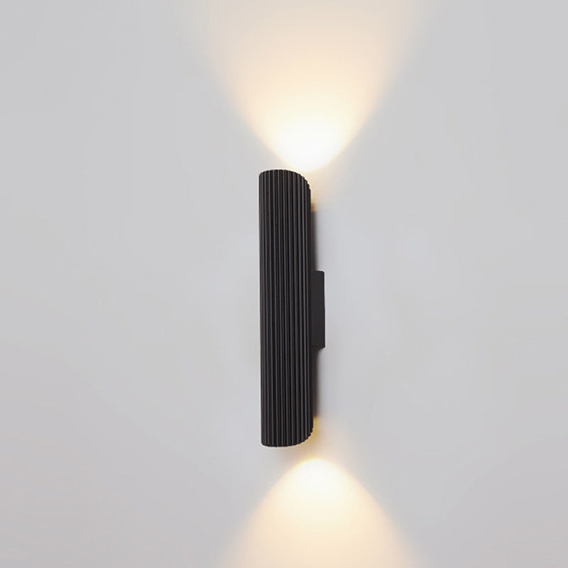 Cylinder Striped Rectangle Iron Wall Lamp