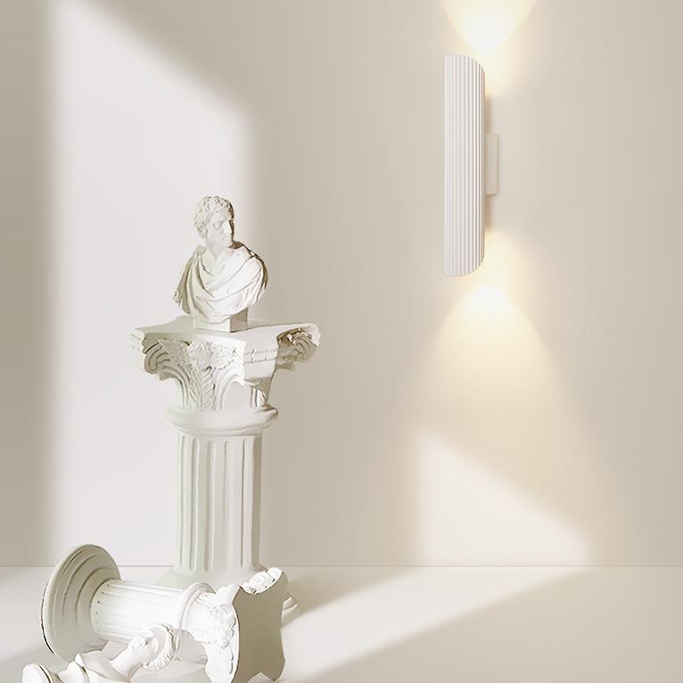 Cylinder Striped Rectangle Iron Wall Lamp