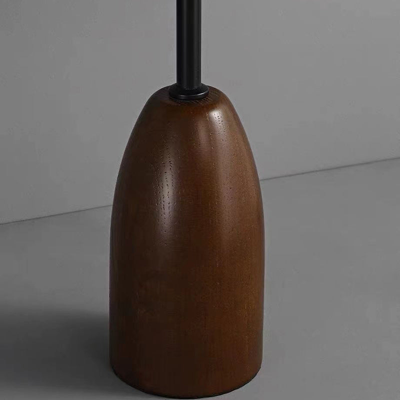 Umbrella Cylinder Iron Straw 2-Light Floor Lamp