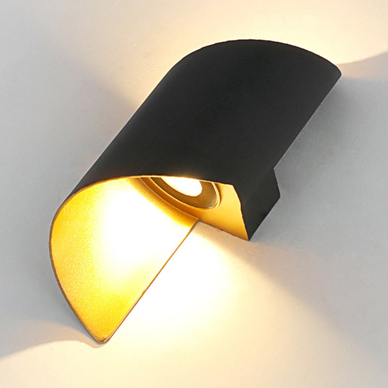Spiral Aluminum Acrylic Bedroom Wall Lamp