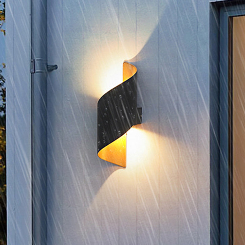 Spiral Aluminum Acrylic Bedroom Wall Lamp