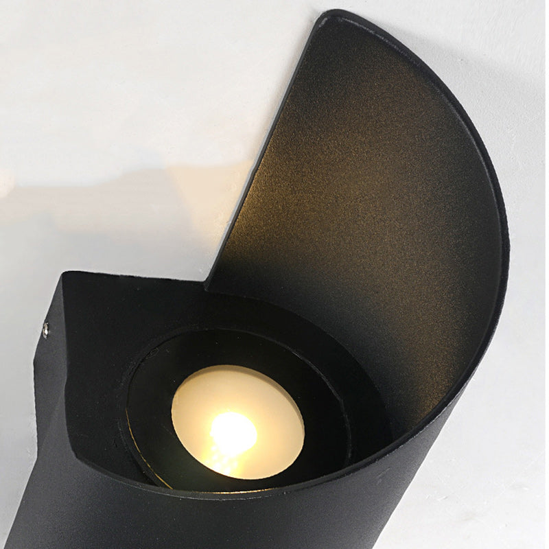 Spiral Aluminum Acrylic Bedroom Wall Lamp