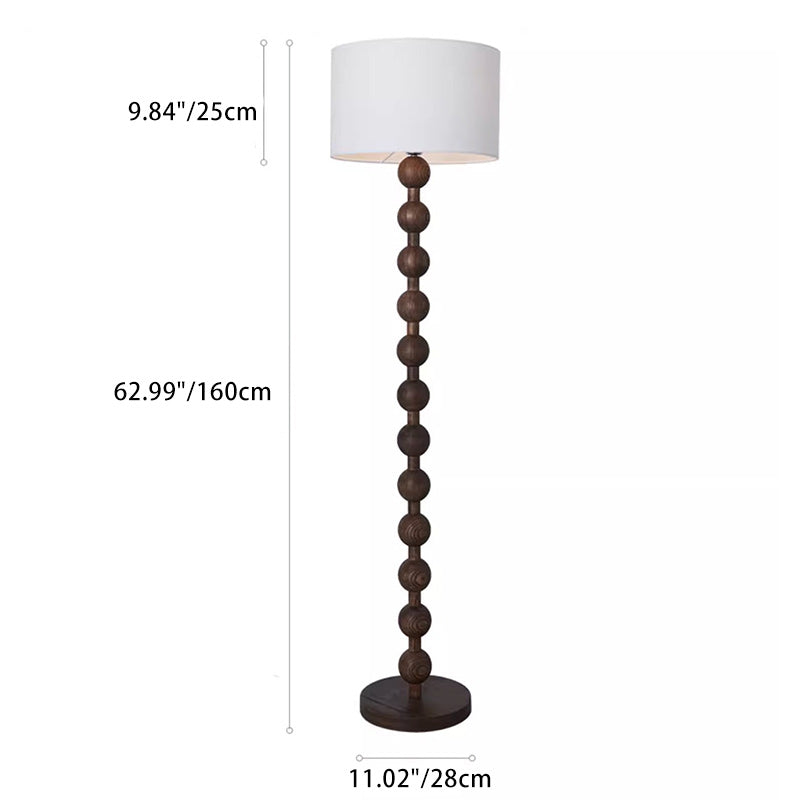 Cylinder Small Ball Iron Floor Lamp