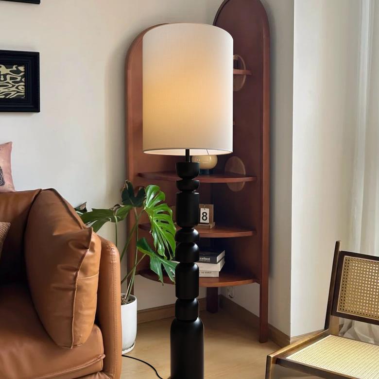 Cylinder Half Circle Cascade Floor Lamp