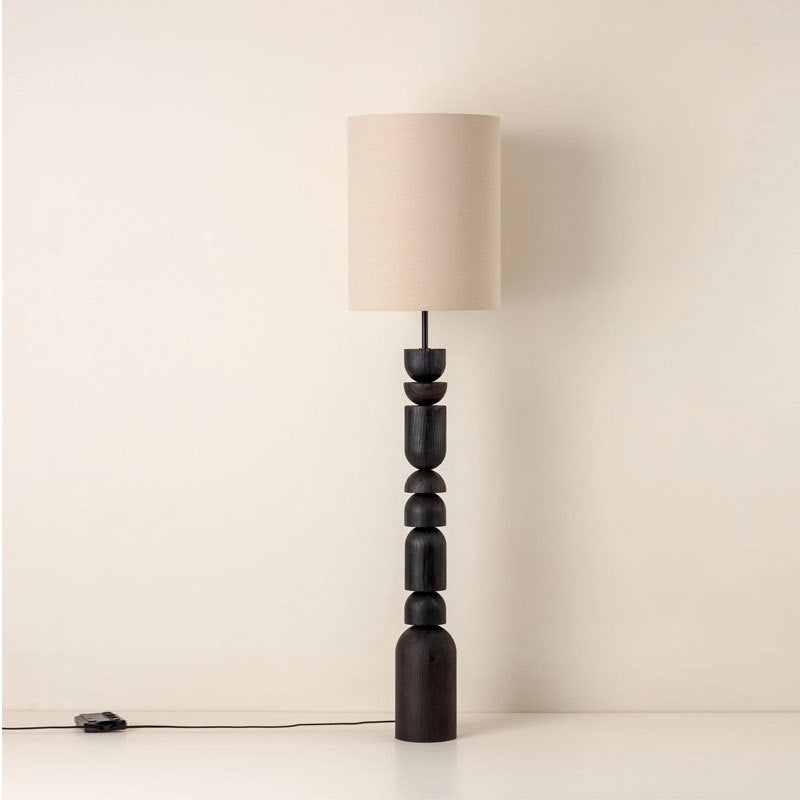 Cylinder Half Circle Cascade Floor Lamp