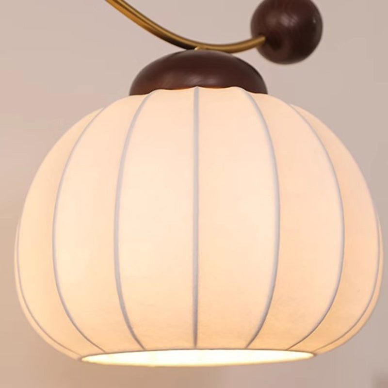 Pumpkin Cylinder Bent Sphere Floor Lamp