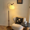 Pumpkin Cylinder Bent Sphere Floor Lamp