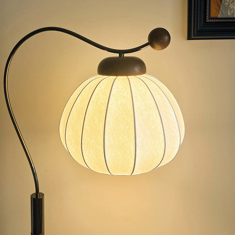 Pumpkin Cylinder Bent Sphere Floor Lamp