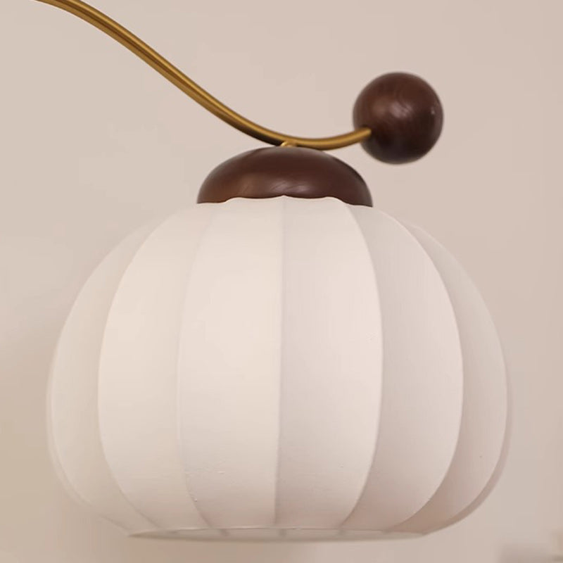 Pumpkin Cylinder Bent Sphere Floor Lamp