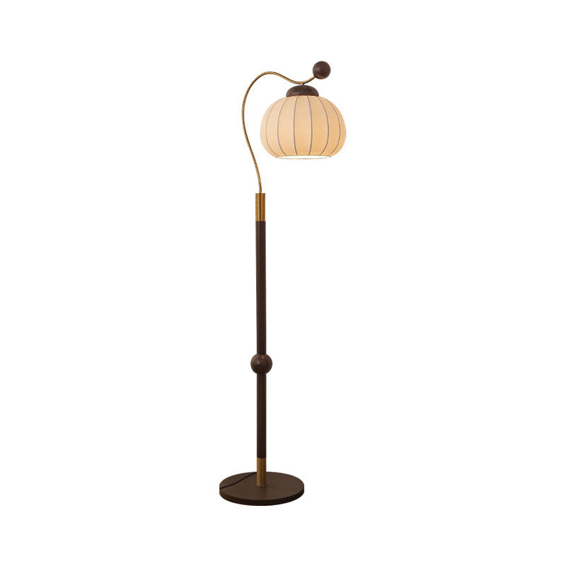 Pumpkin Cylinder Bent Sphere Floor Lamp