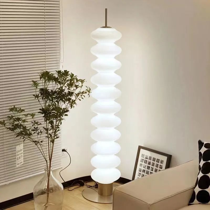 Gourd Multilayer Iron Marble Floor Lamp