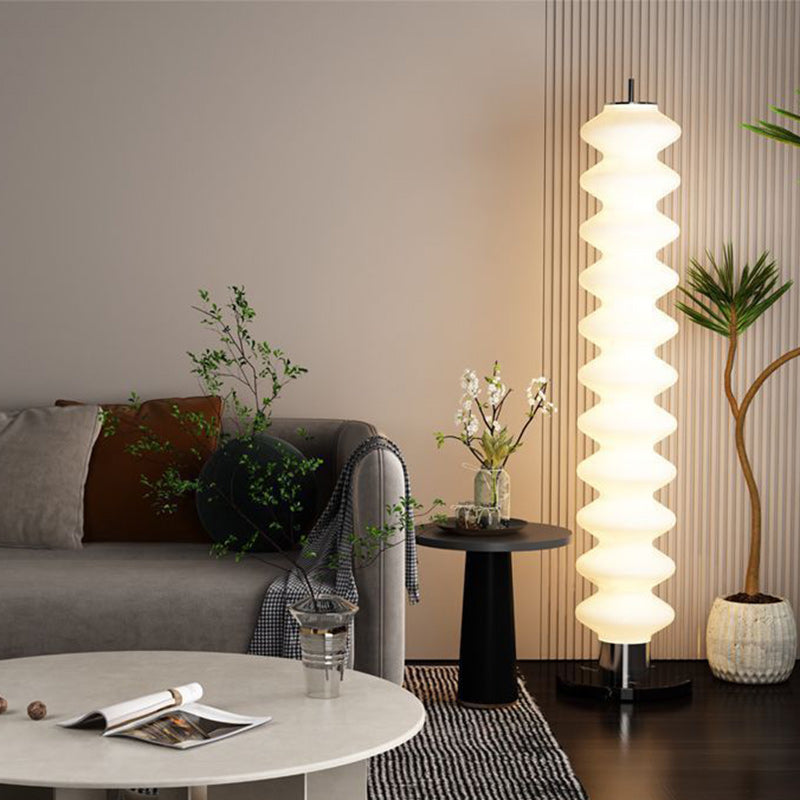 Gourd Multilayer Iron Marble Floor Lamp