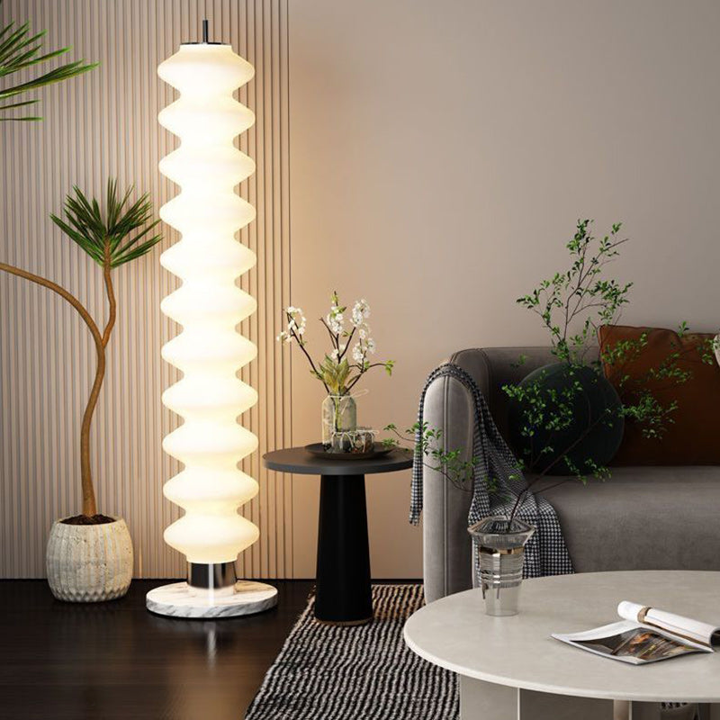 Gourd Multilayer Iron Marble Floor Lamp