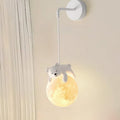 Cartoon Moon Cute Animal Wall Lamp