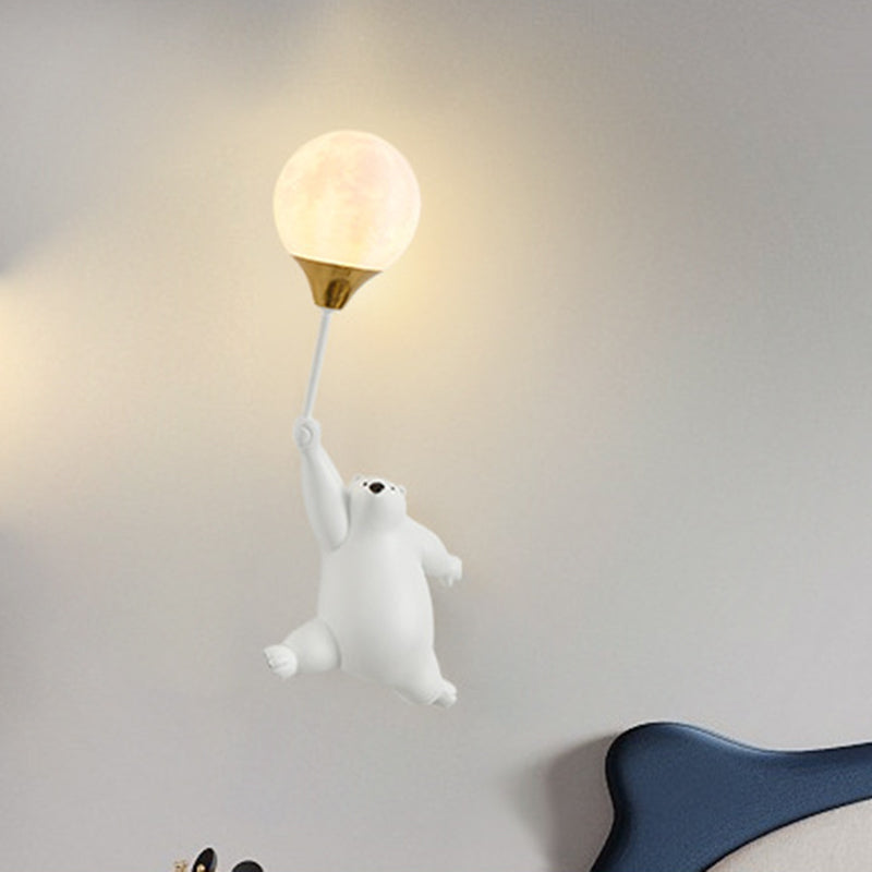 Cartoon Kids Bear Balloon Wall Lamp