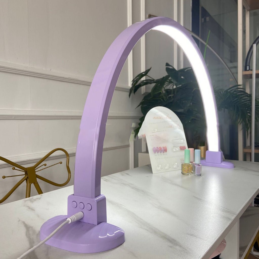 Curved Crushed Diamonds Aluminum Table Lamp