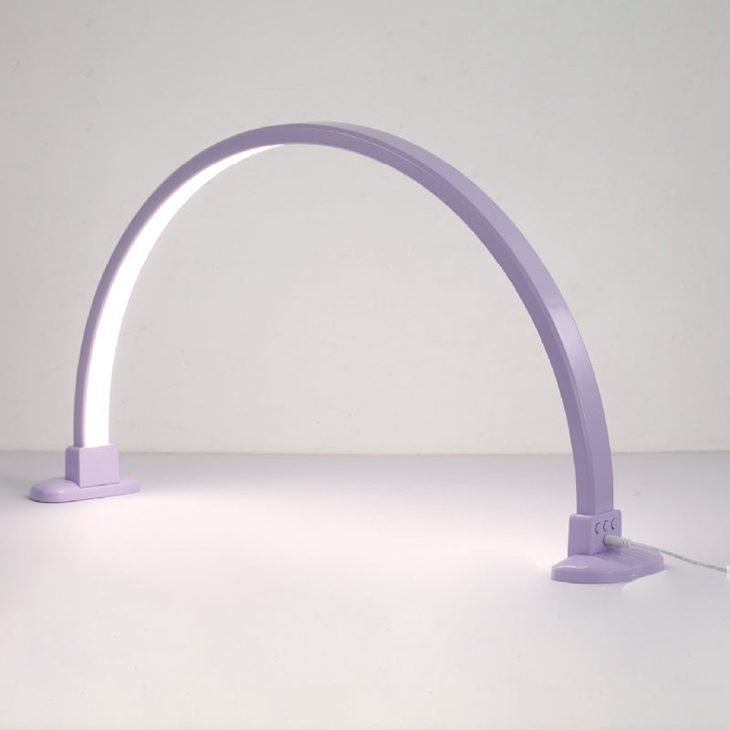 Curved Crushed Diamonds Aluminum Table Lamp