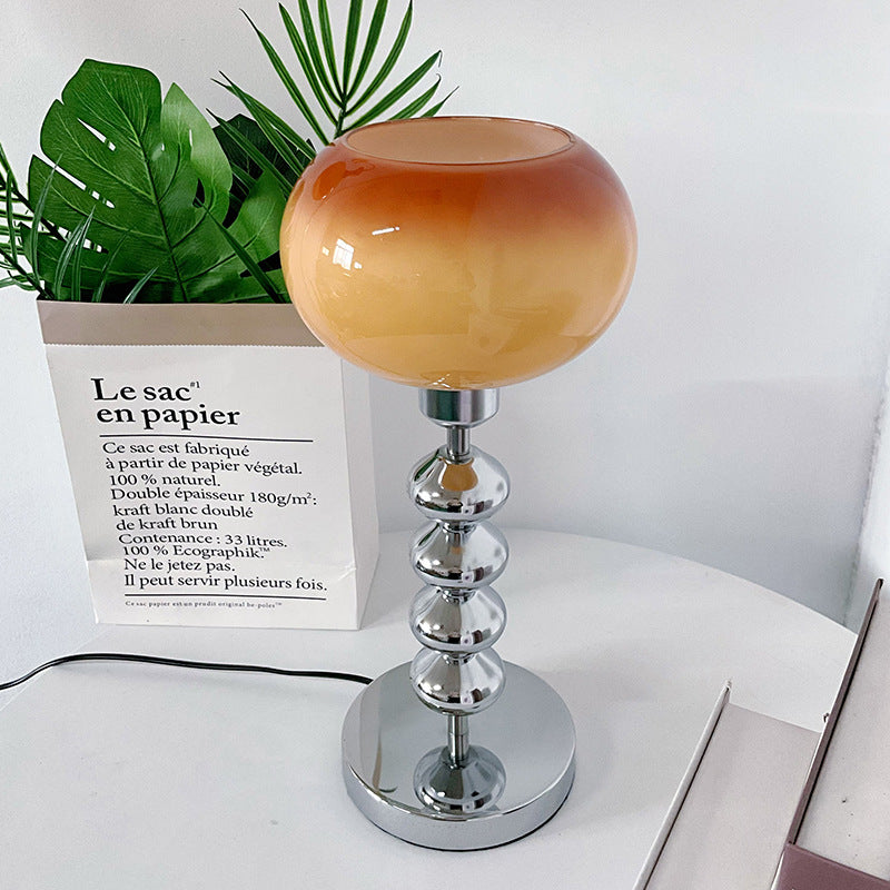 Oval Orb Gourd Disc Table Lamp