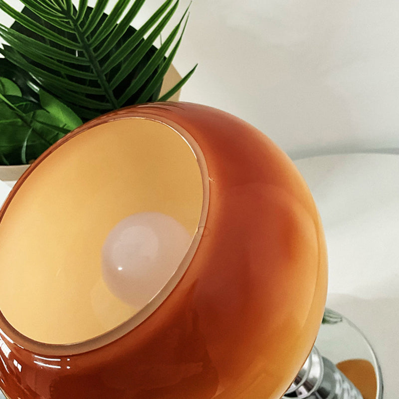 Oval Orb Gourd Disc Table Lamp