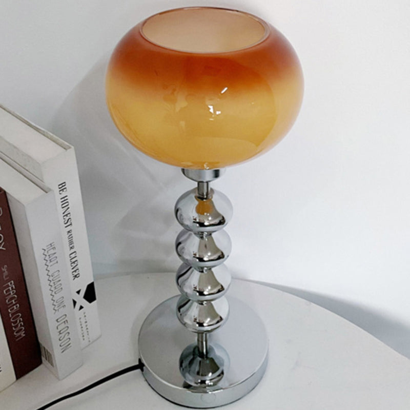 Oval Orb Gourd Disc Table Lamp