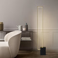 Contemporary Scandinavian Rectangular Long Floor Lamp