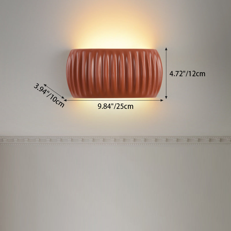 Pumpkin Resin Iron Bedroom 2-Light Wall Lamp