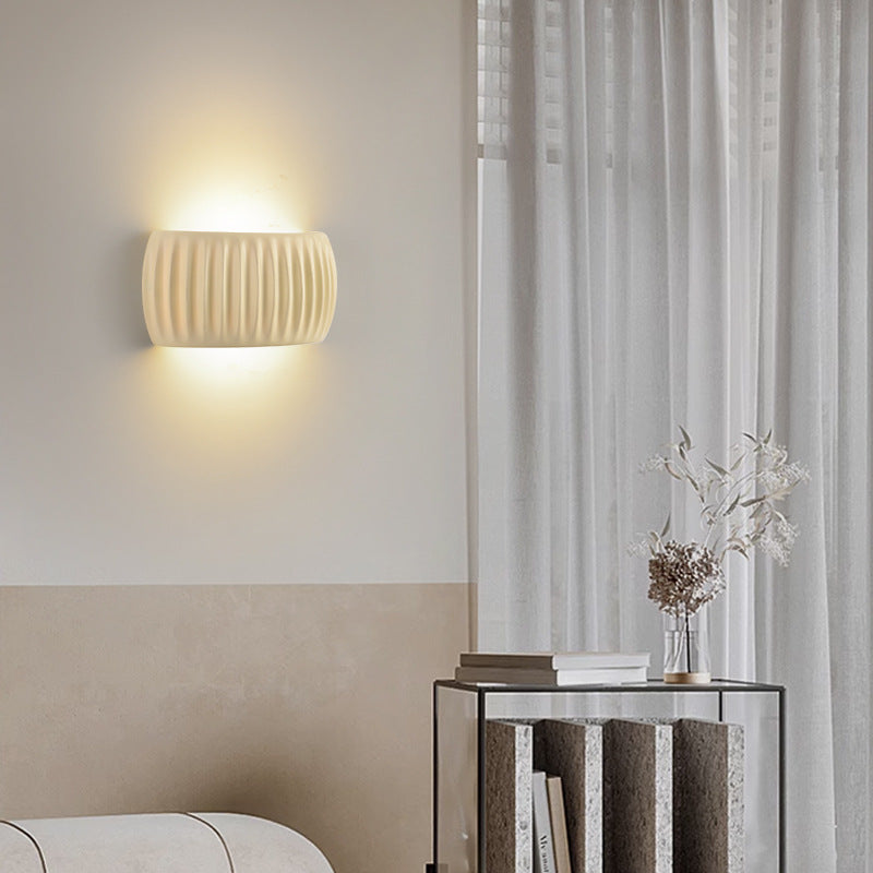 Pumpkin Resin Iron Bedroom 2-Light Wall Lamp