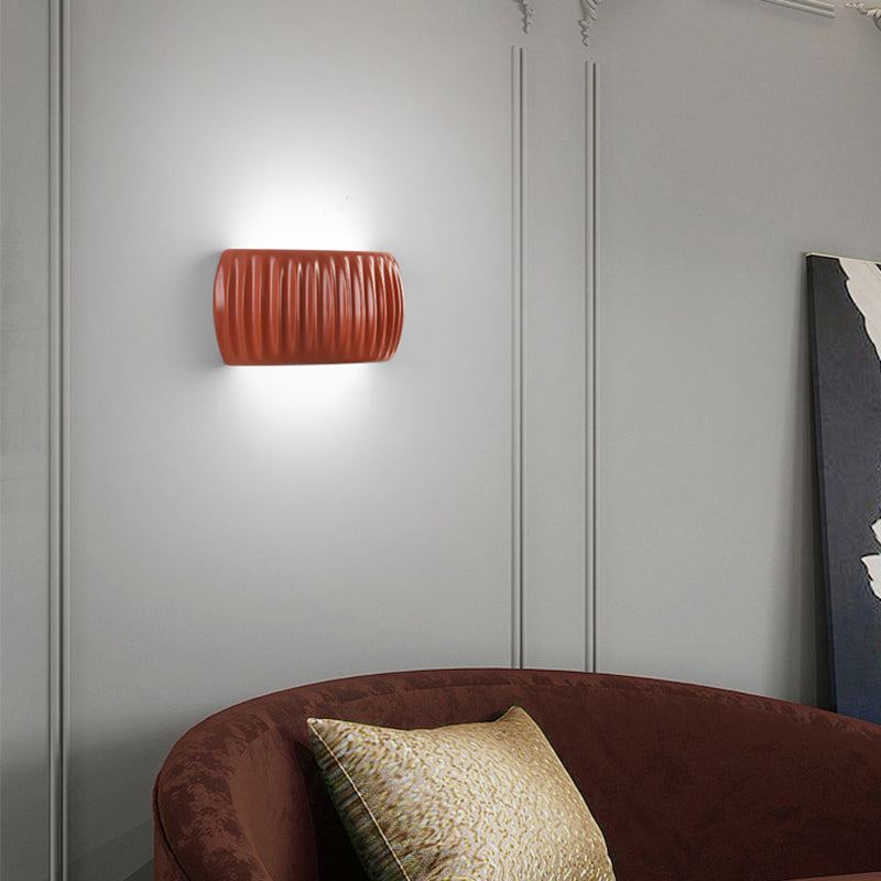 Pumpkin Resin Iron Bedroom 2-Light Wall Lamp