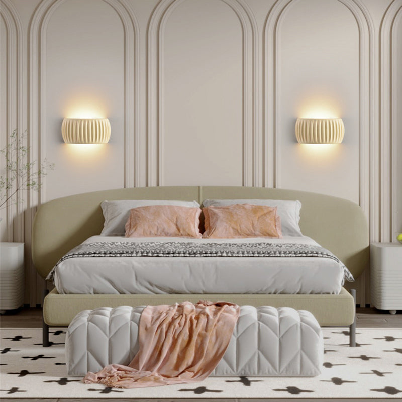 Pumpkin Resin Iron Bedroom 2-Light Wall Lamp