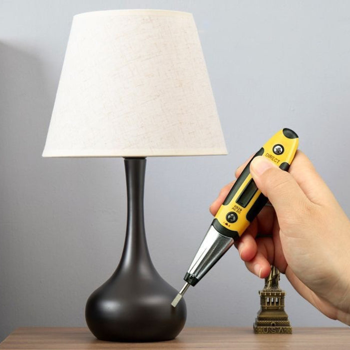 Round Cylinder Teardrop Iron Table Lamp