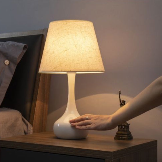 Round Cylinder Teardrop Iron Table Lamp