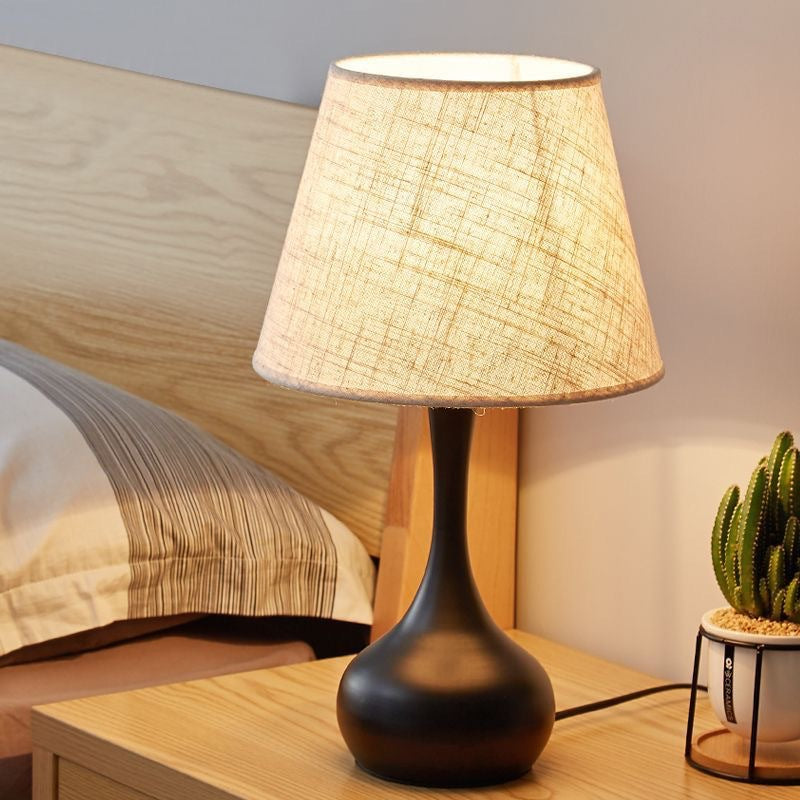Round Cylinder Teardrop Iron Table Lamp