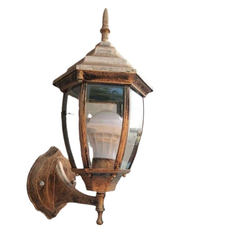 Tower Striped Hexagonal Aluminum Outdoor Light