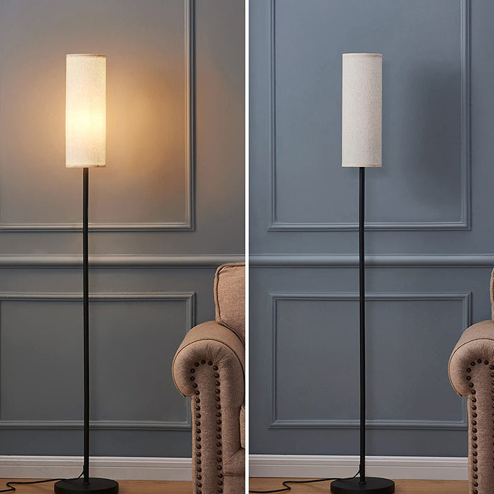 Modern Minimalist Cylinder Long Floor Lamp