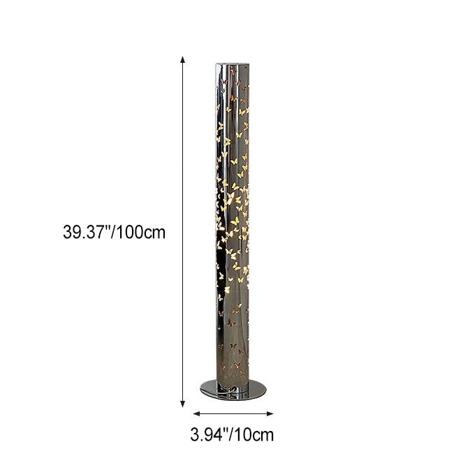 Contemporary Scandinavian Cylinder Disc Floor Lamp