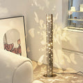Contemporary Scandinavian Cylinder Disc Floor Lamp