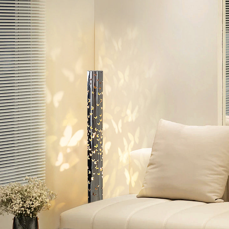 Contemporary Scandinavian Cylinder Disc Floor Lamp