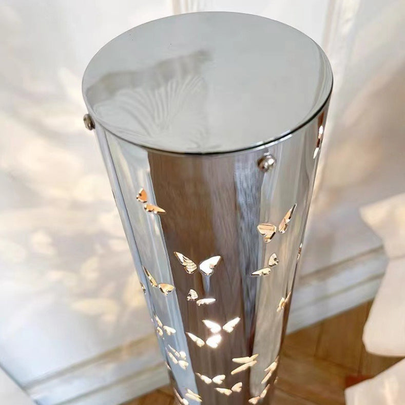 Contemporary Scandinavian Cylinder Disc Floor Lamp