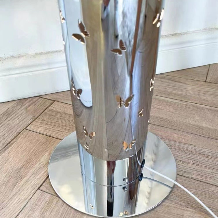 Contemporary Scandinavian Cylinder Disc Floor Lamp