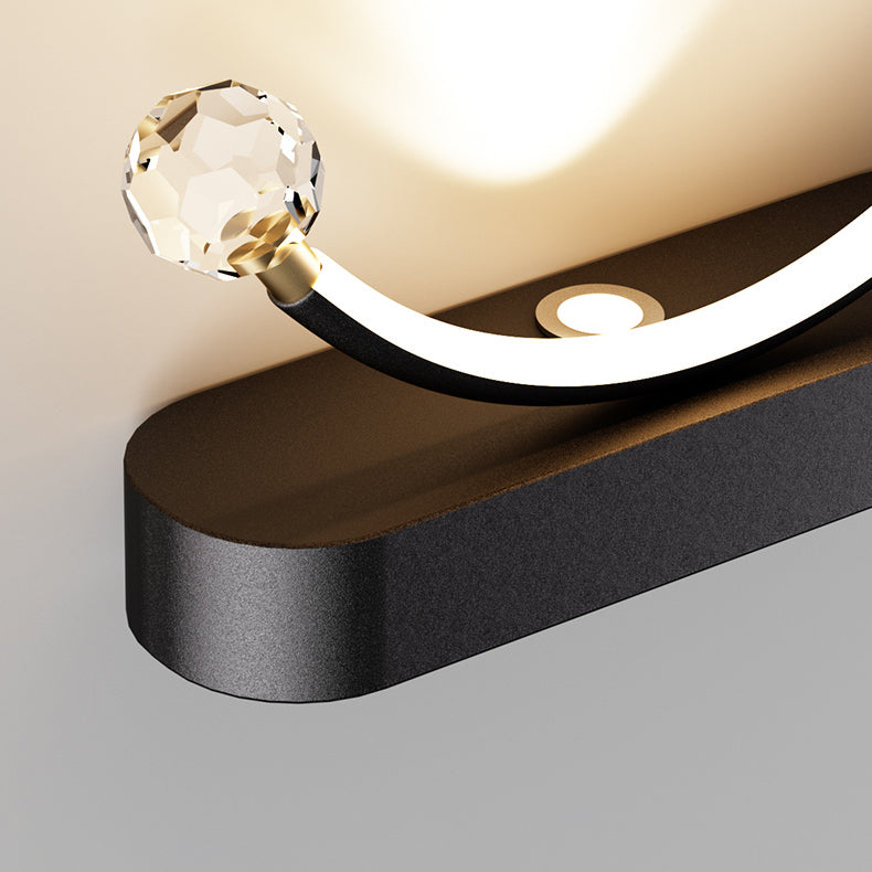 Arc Blade Oval Iron Wall Lamp